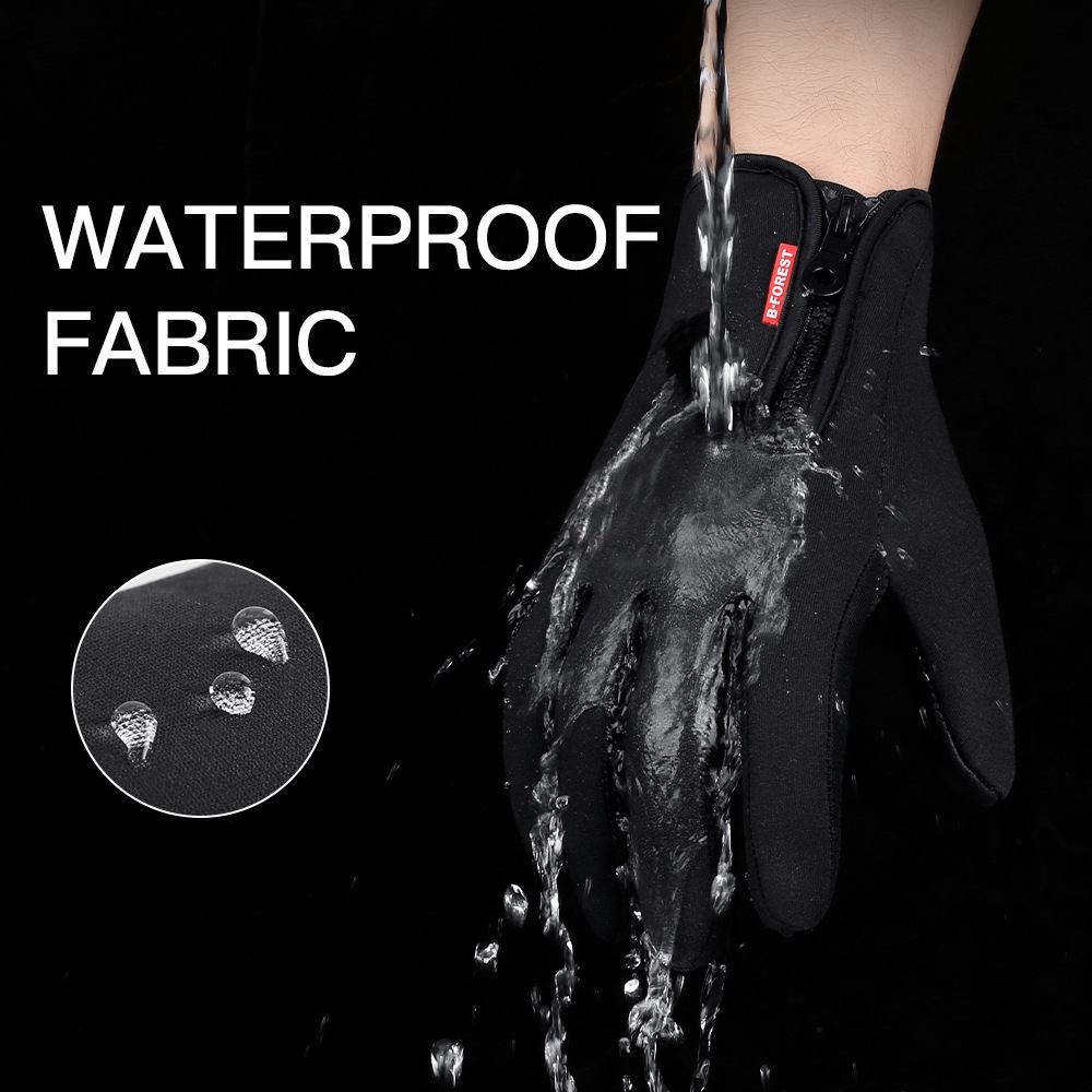 Waterproof Mitten Ski - Gants de cyclisme coupe-vent chauds pour