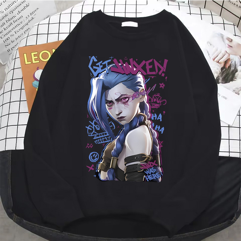 Winter Under Clothing - Sweat à capuche Jinx Arcane Anime