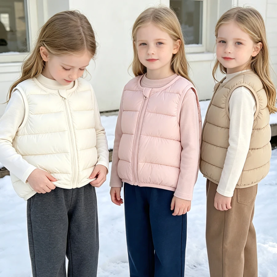 Padded Vest Gilet - Gilet rembourré léger pour enfants en