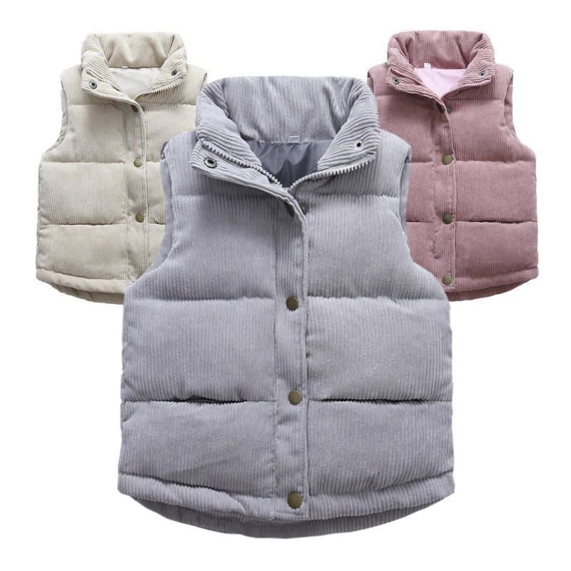 Winter Clothing Boys - Gilets en velours côtelé pour enfants,