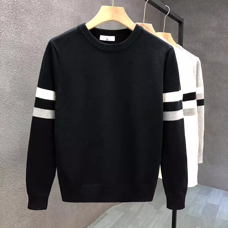 Winter Clothes Shop - Pull à col rond pour hommes,