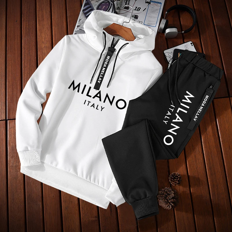 Quality Winter Clothing - Survêtement décontracté pour homme, sweat à