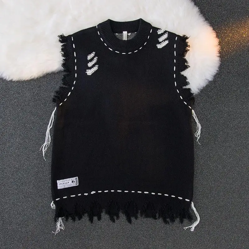 Winter Clothes Shop - Pull Hiphelicopter avec Trous pour Homme,