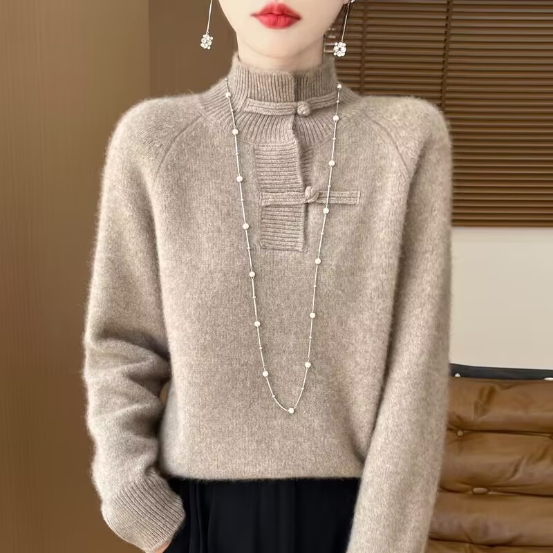 Winter Under Clothing - Pull pour femme en tricot épais