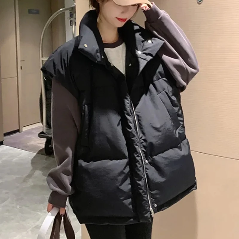 Padded Vest Gilet - Gilets pour femmes à fermeture éclair