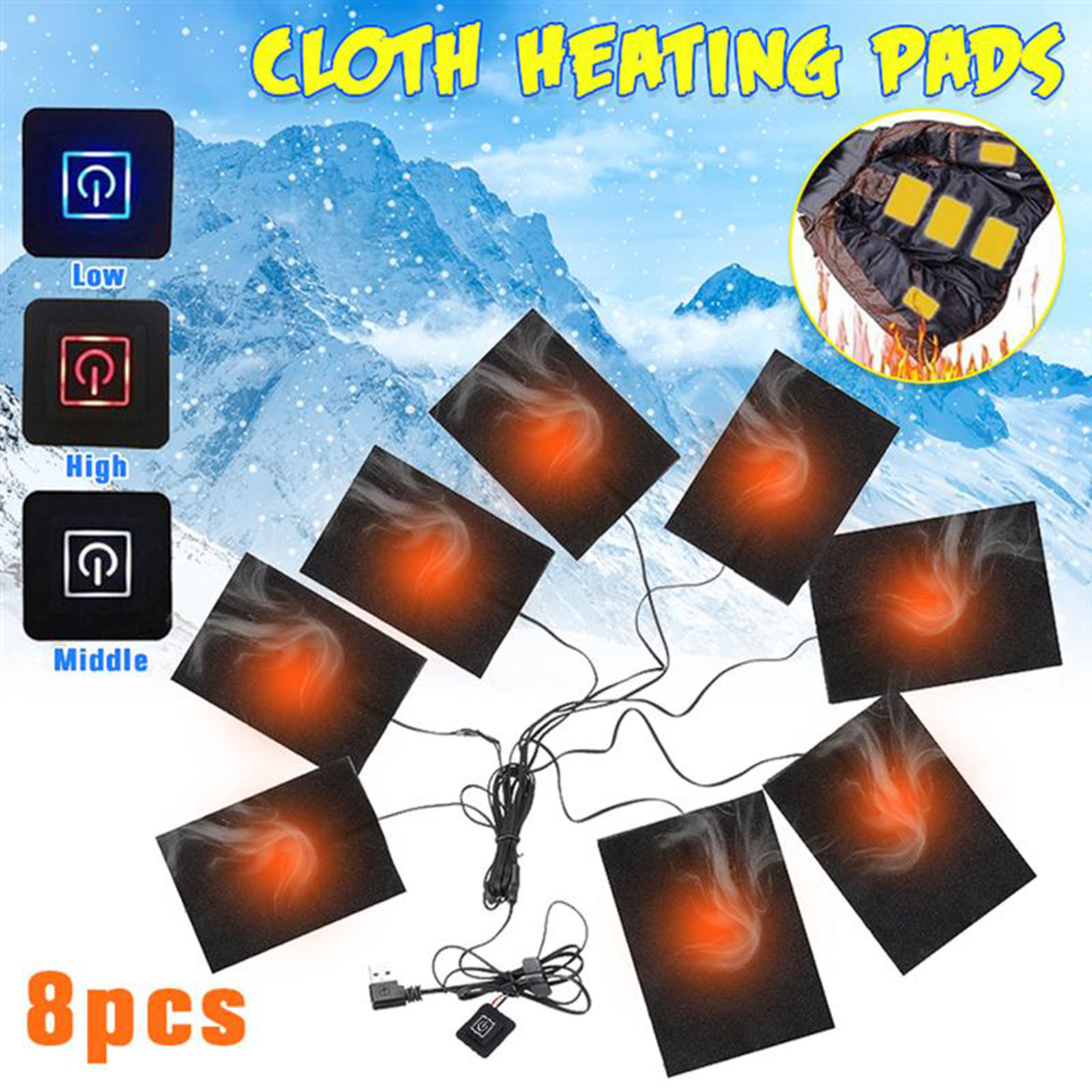 Winter Under Clothing - Plaque chauffante électrique alimentée par USB