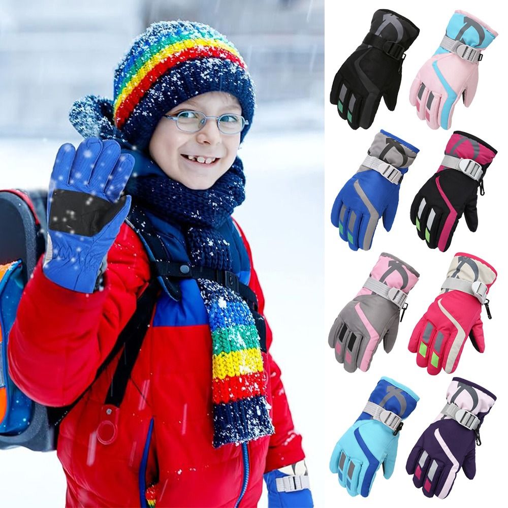 Waterproof Mitten Ski - Gants de ski mignons coupe-vent pour