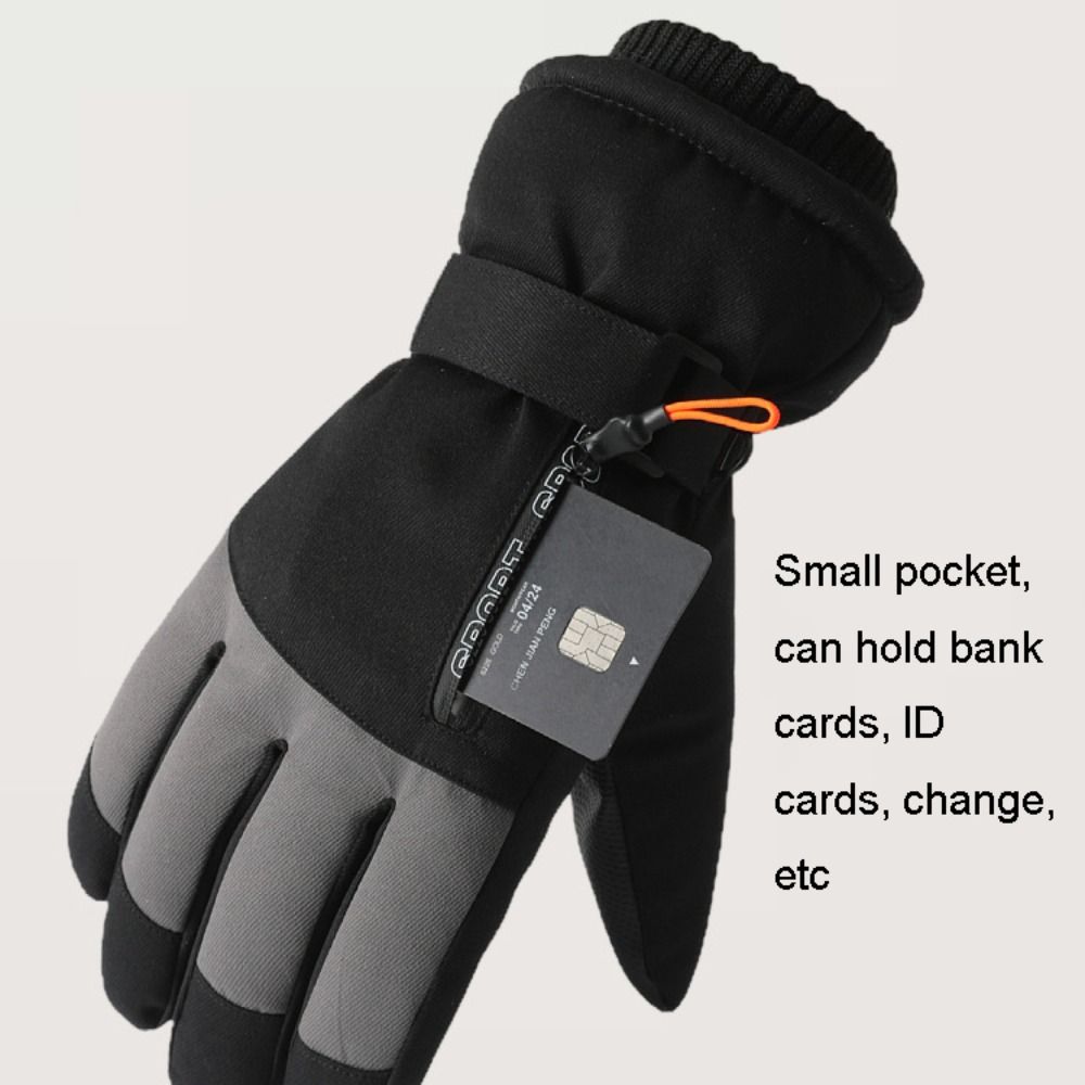 Waterproof Mitten Ski - Gants d'hiver coupe-vent chauds pour écran