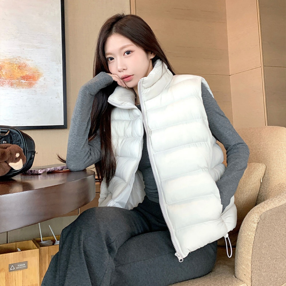 Padded Vest Gilet - Gilet matelassé à col montant pour