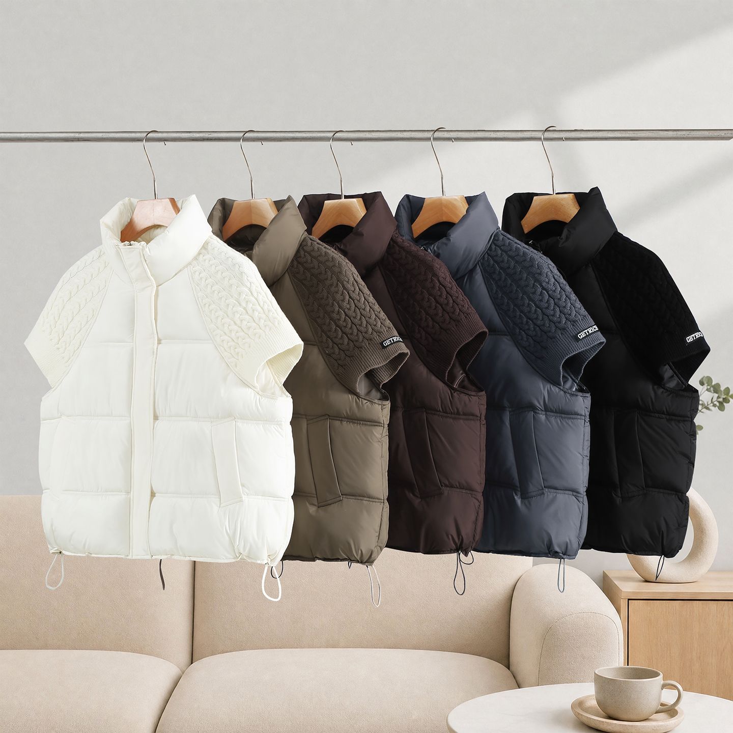 Gilet matelassé court et éléga - Padded Vest Gilet avis et prix