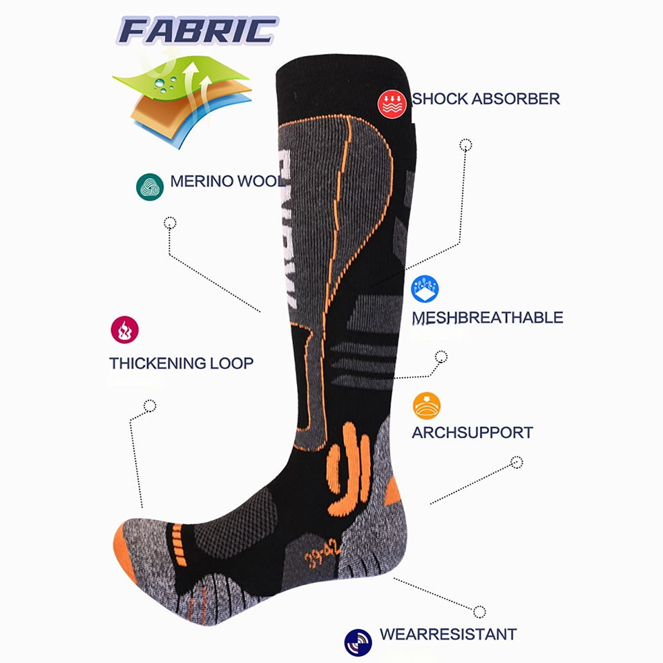 Chaussettes de ski longues en  - Thermal Sock Merino avis et prix