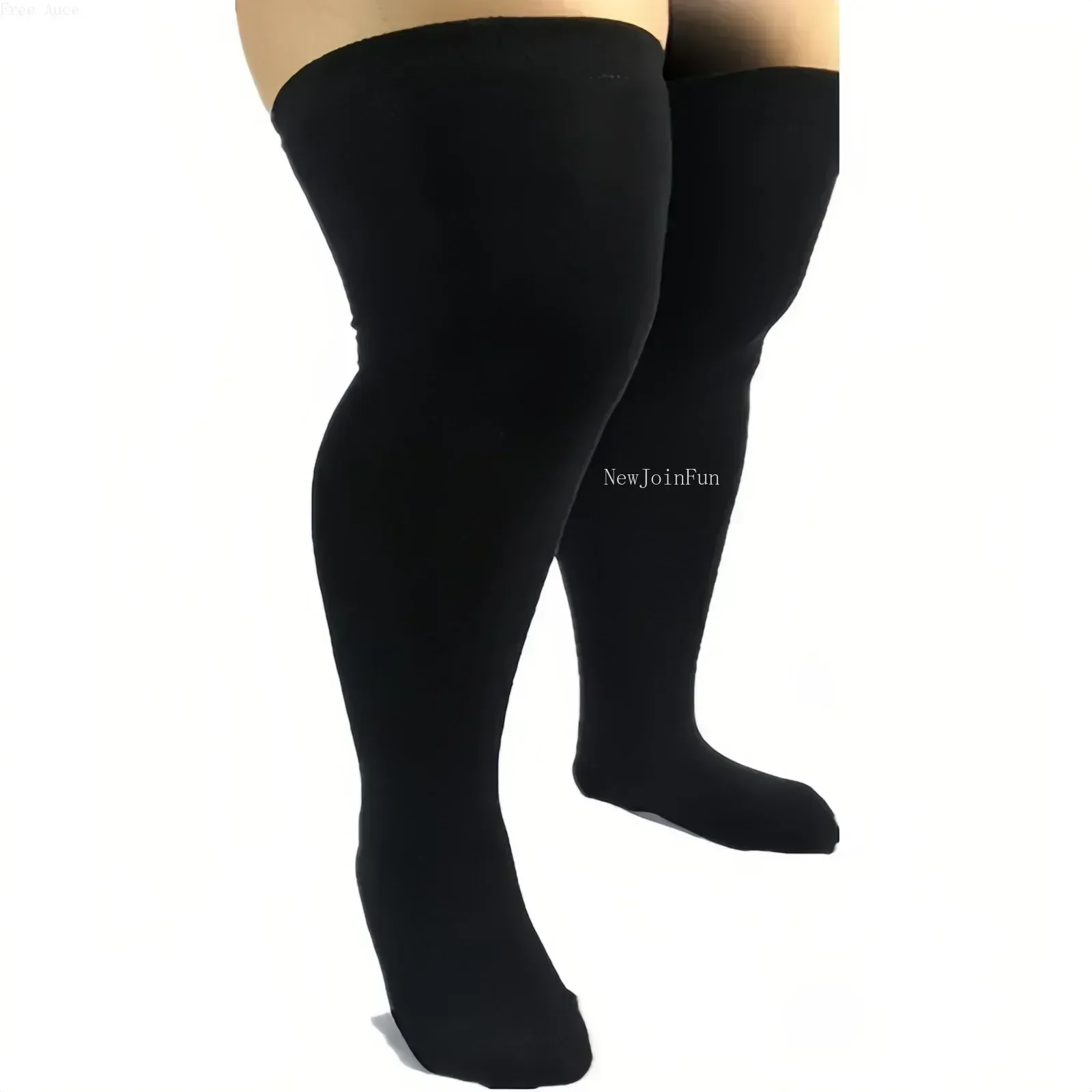 Bas rayés noirs grande taille  - Winter Clothing Leg Warmers avis et prix