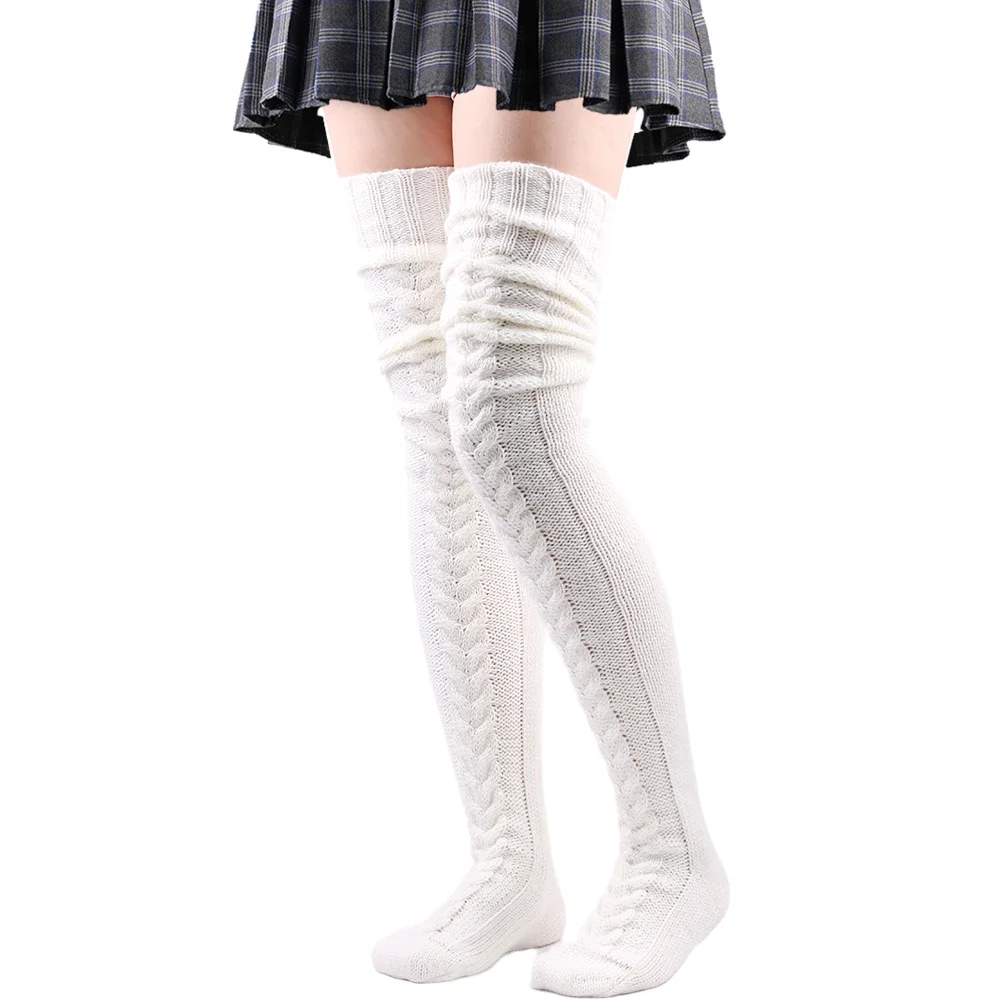 Bas cuissardes pour femme, cha - Winter Clothing Leg Warmers avis et prix