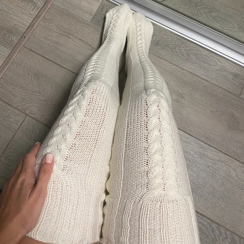 Bas cuissardes pour femme, cha - Winter Clothing Leg Warmers avis et prix