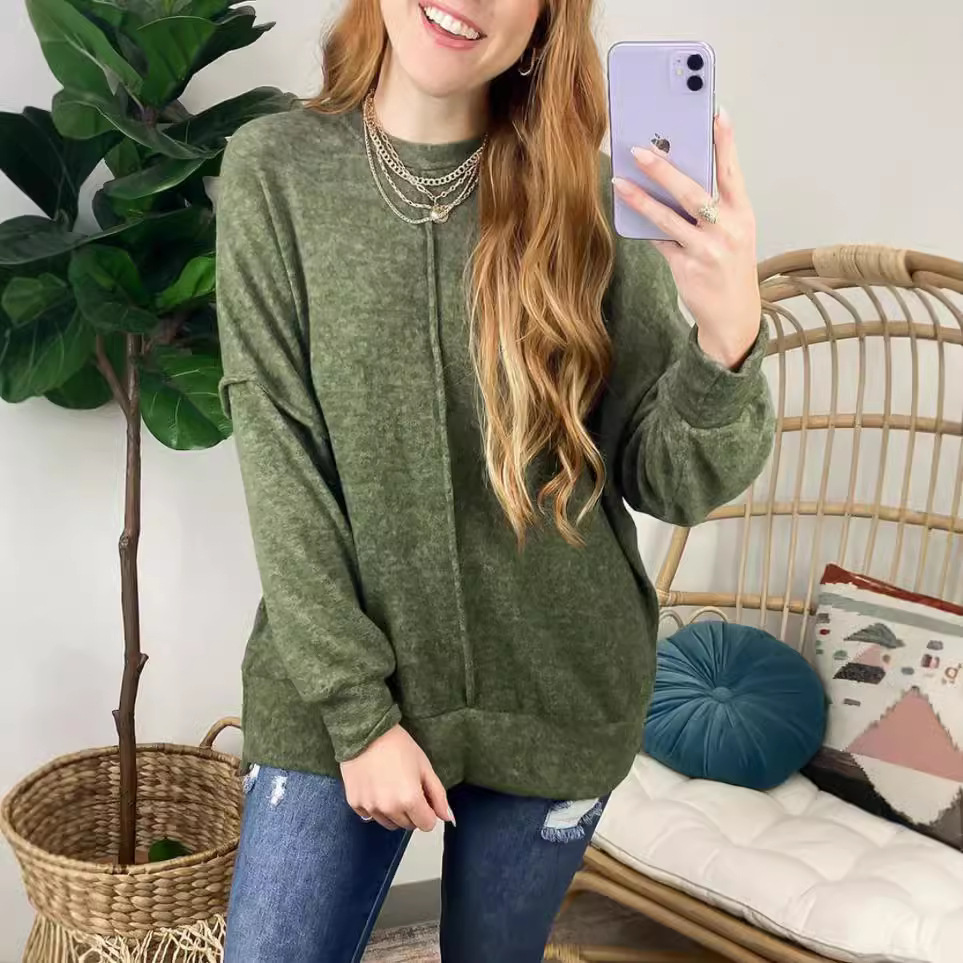 Nouveau pull ample à col rond  - Winter Under Clothing avis et prix
