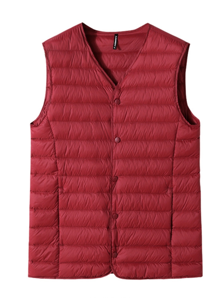 Gilet d'hiver à col en v pour  - Padded Vest Gilet avis et prix