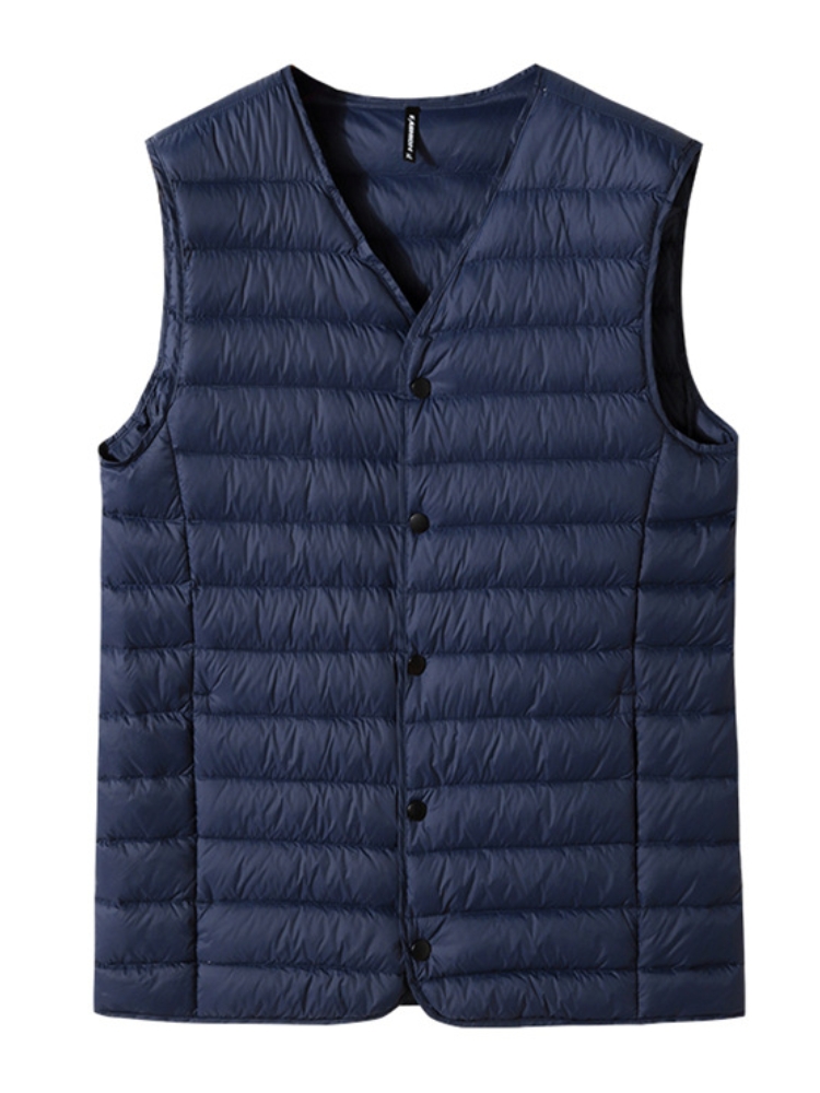 Gilet d'hiver à col en v pour  - Padded Vest Gilet avis et prix