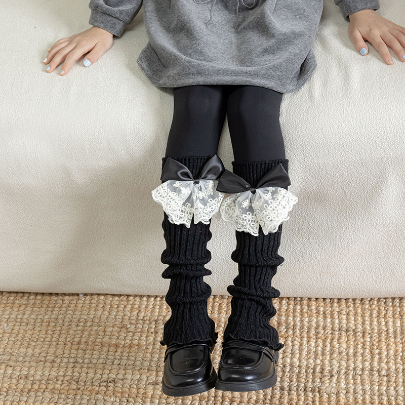 Guêtres en dentelle à nœud pou - Winter Clothing Leg Warmers avis et prix