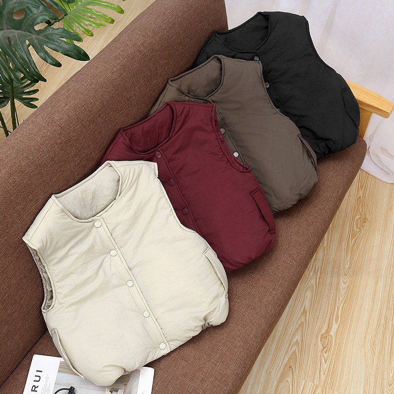 Gilet rembourré à col rond pou - Padded Vest Gilet avis et prix