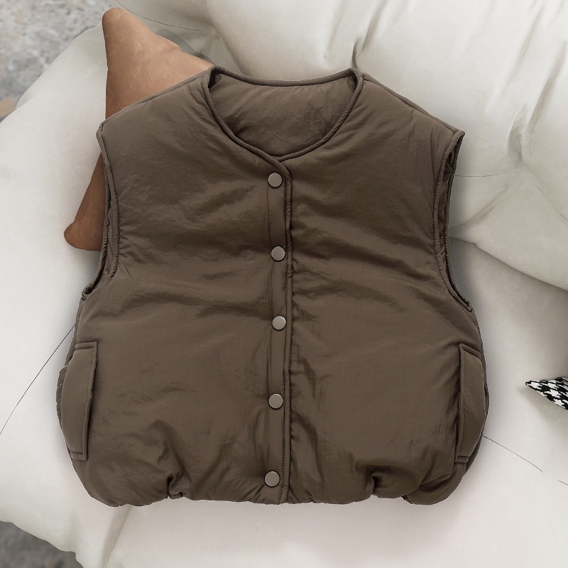 Gilet rembourré à col rond pou - Padded Vest Gilet avis et prix