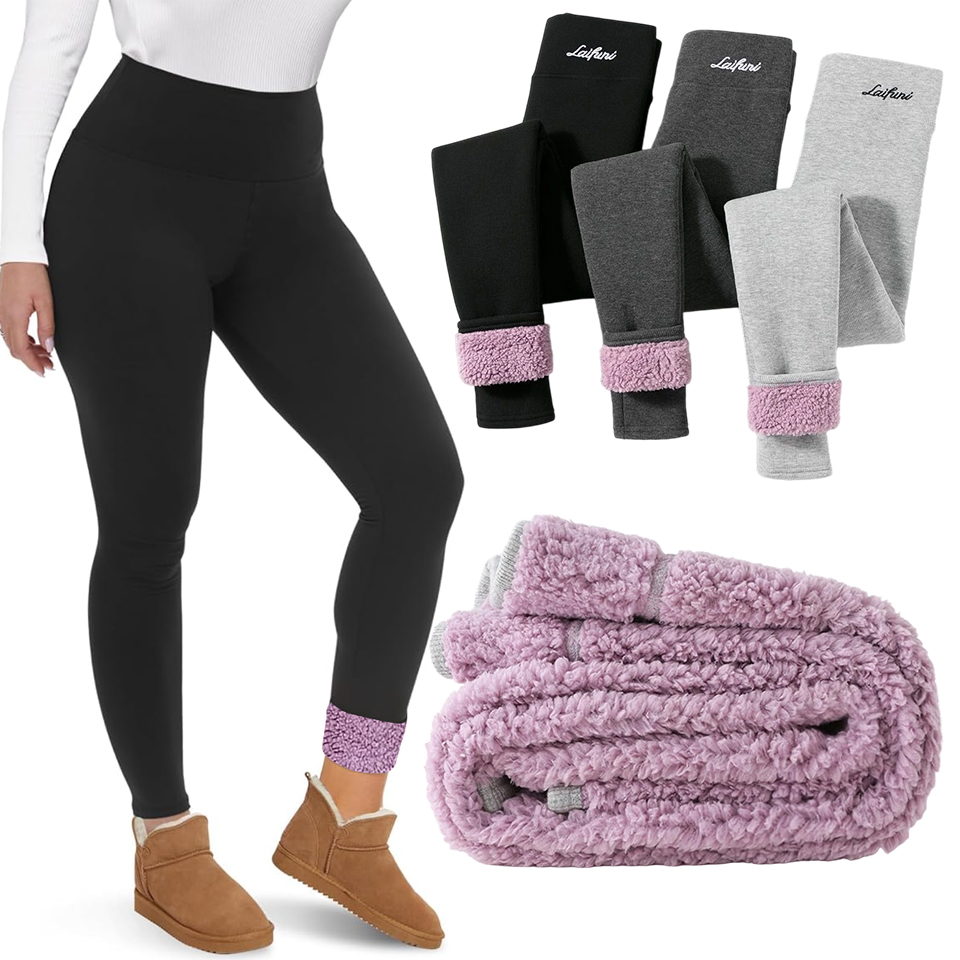 Leggings themal doublés en pol - Winter Clothing Leg Warmers avis et prix