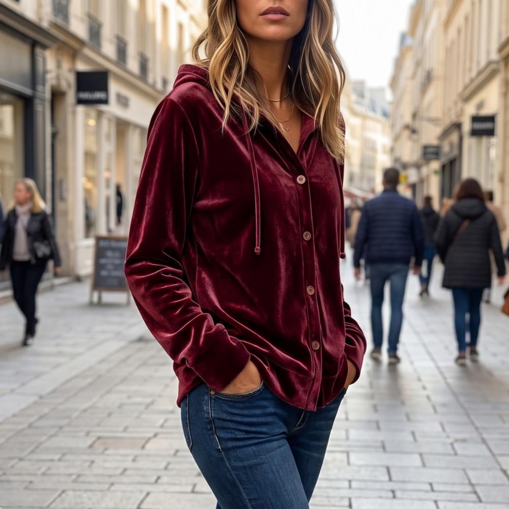 Sweat à capuche en velours ave - Winter Clothing Types avis et prix
