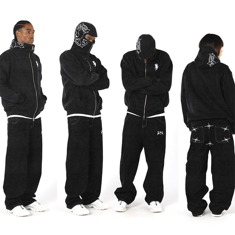 Sweat à capuche Streetwear gra - Winter Clothes Shop avis et prix